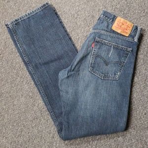 LEVI'S 514 Slim Straight Blue Jeans 33x34